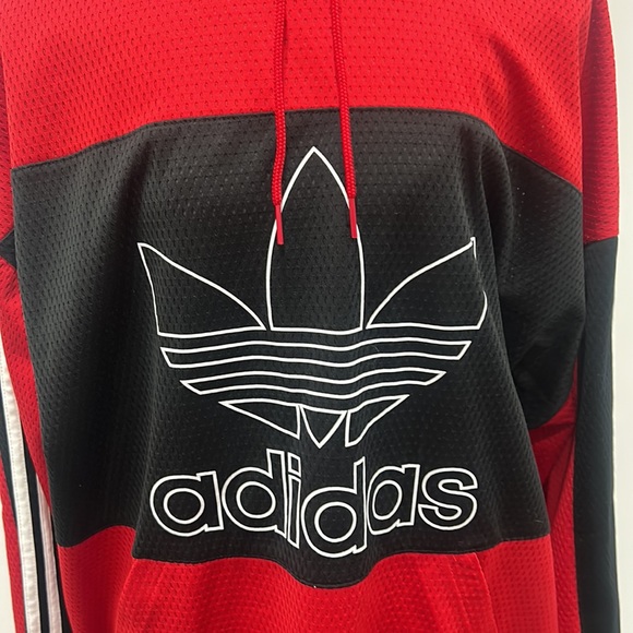 ADIDAS PULLOVER HOODIE,POCKETS, DRAWSTRING HOODIE SIZE XL - Picture 2 of 6